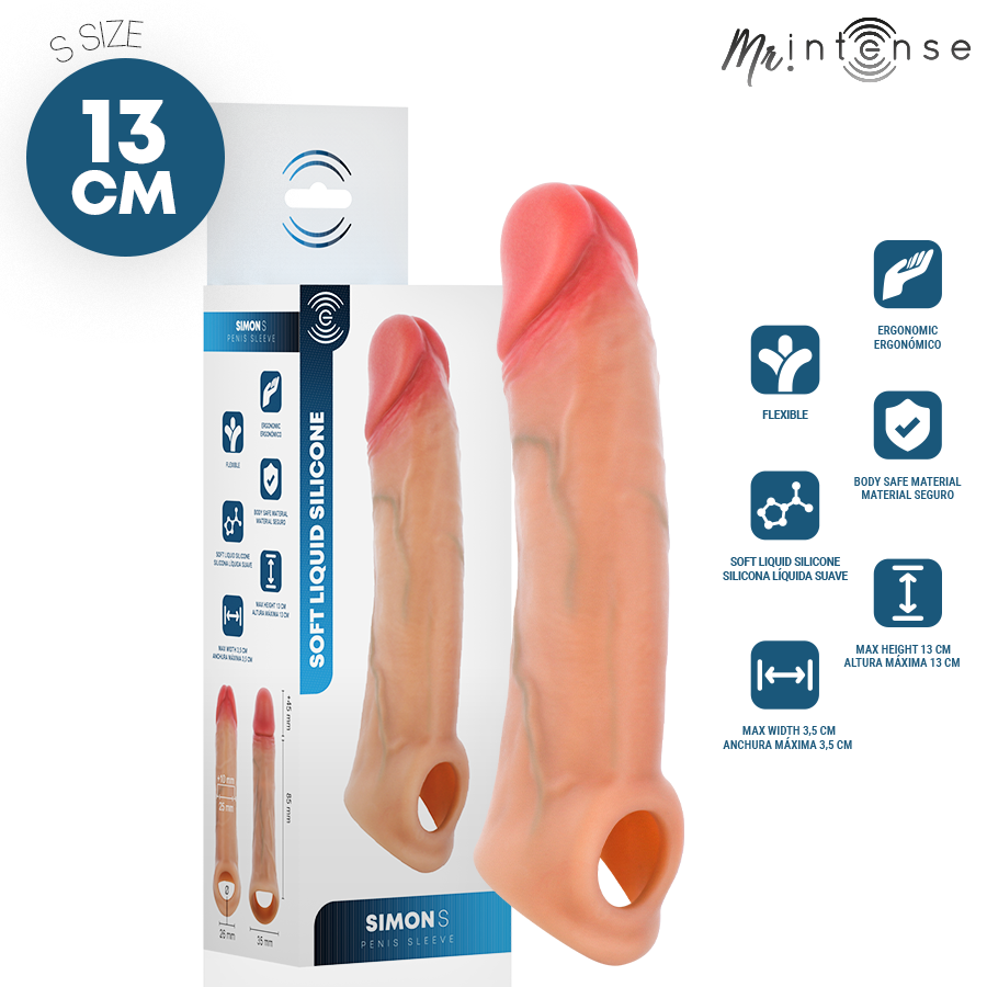 Copri Pene MR. INTENSE Simon S Realistico — Silicone