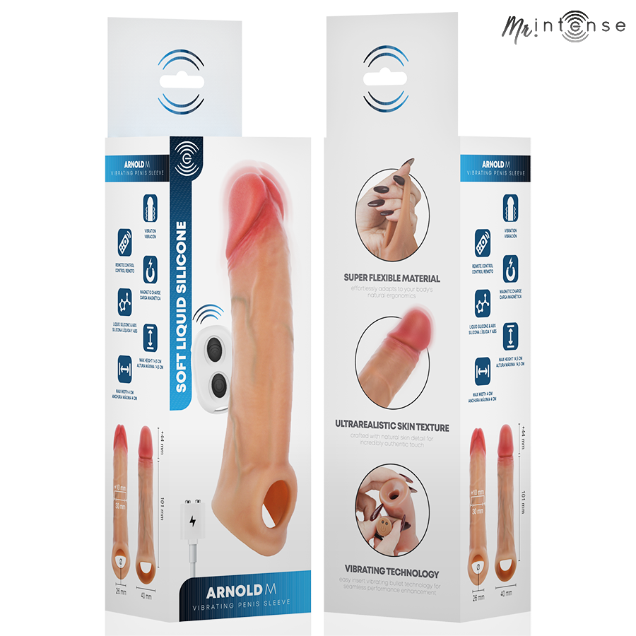 Guaina Vibrante MR. Intense Arnold M 14,5 cm — Realistica