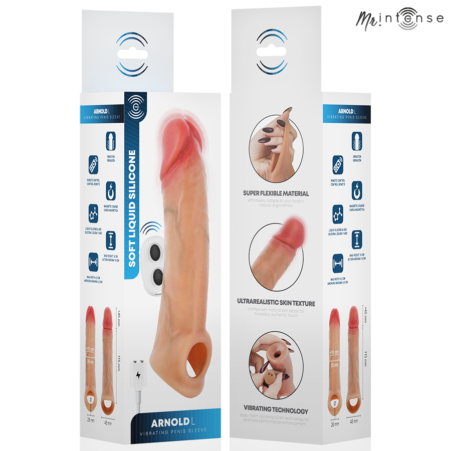 Guaina Pene Vibrante Mr. Intense Arnold L — Ultra-Realistica