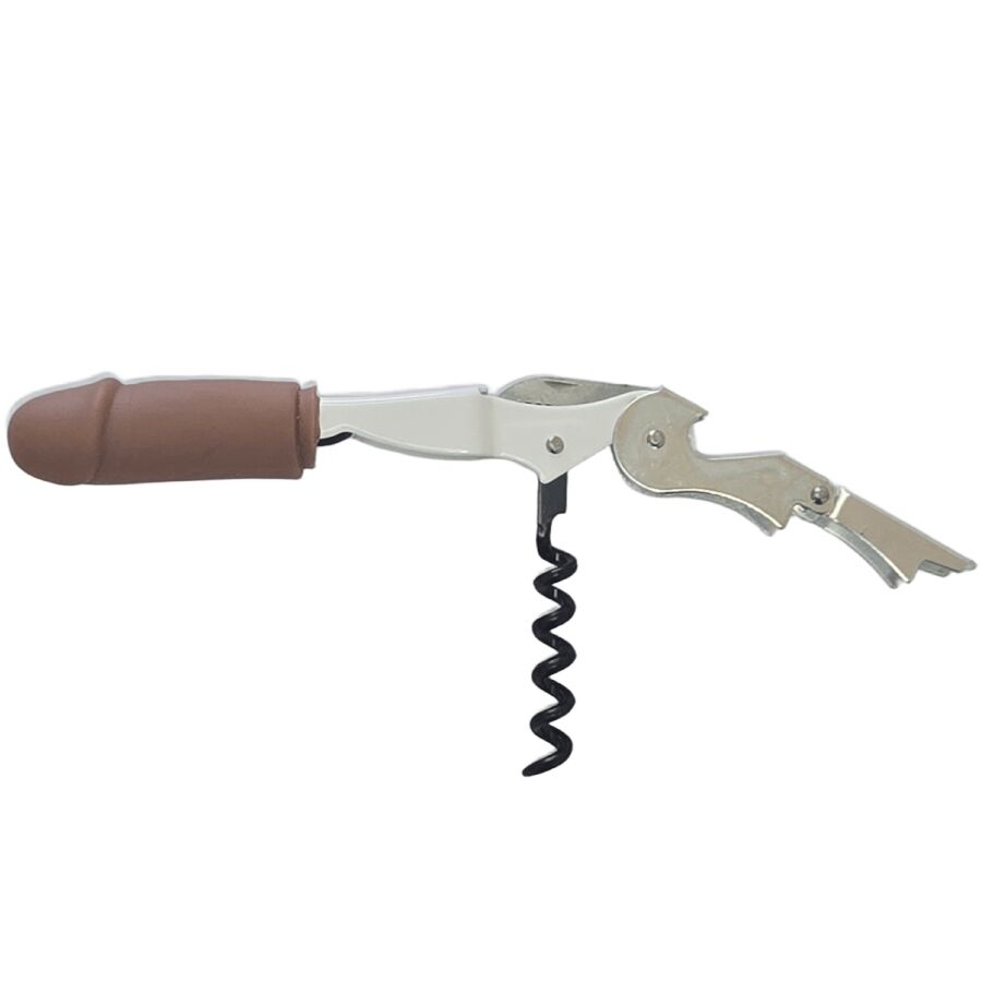 Cavatappi DIABLO PICANTE Pene Tono Scuro — Acciaio Inox