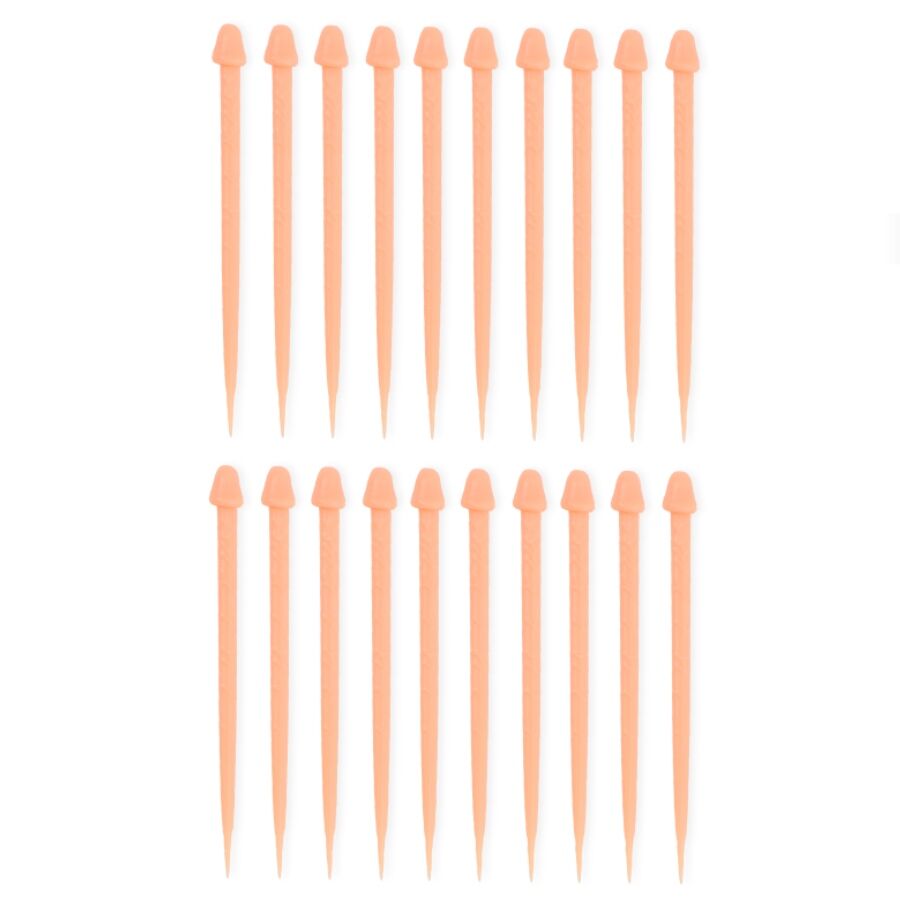 Stuzzicadenti DIABLO PICANTE Forma Pene - 20 Pezzi