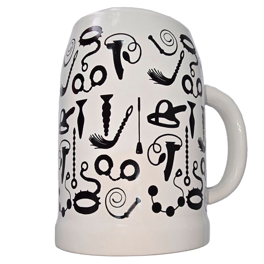 Tazza Birra Sado Diablo Picante 700ml — Bianco/Colori Vivaci