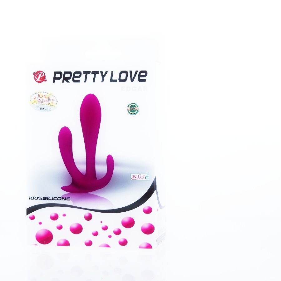 Vibratore Rabbit Triplo Pretty Love Edgar — Silicone, 11 cm