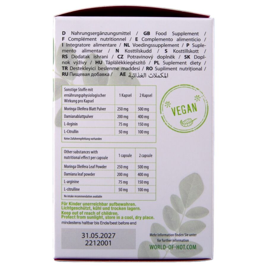 Integratore Alimentare HOT Moringa Donna 60 capsule