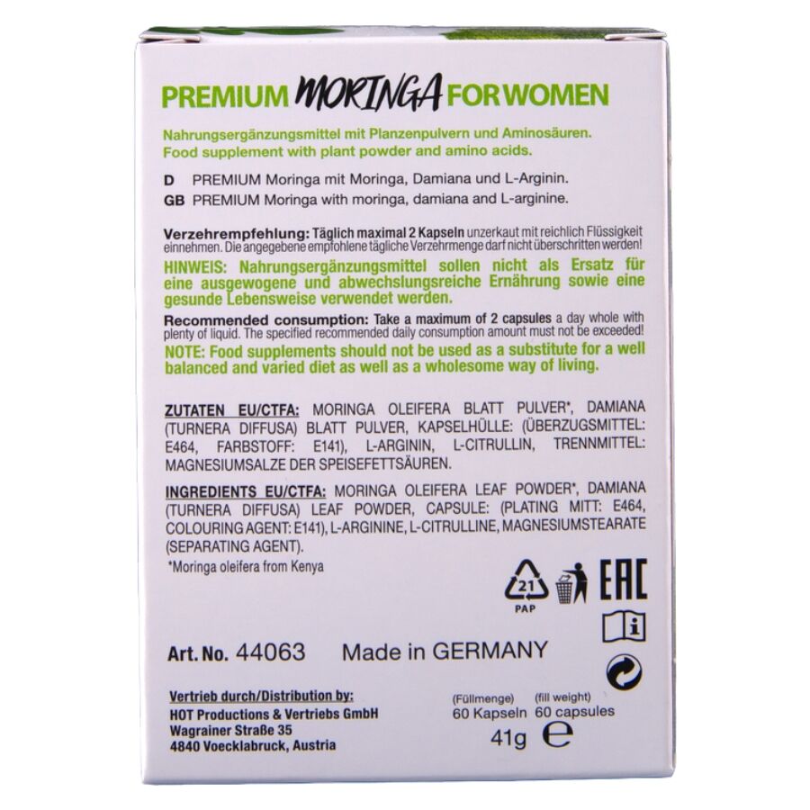 Integratore Alimentare HOT Moringa Donna 60 capsule