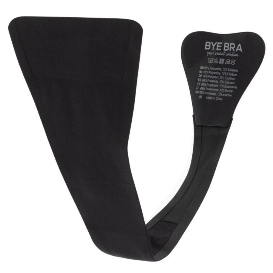 Tanga Adesivo BYE BRA Invisible — Nero Taglia Unica