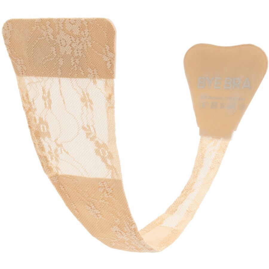 Tanga Adesivo BYE BRA Lace Beige — Taglia Unica