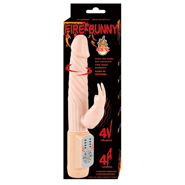 Vibratore Rabbit Rotante Baile Fire Bunny — Ricaricabile USB