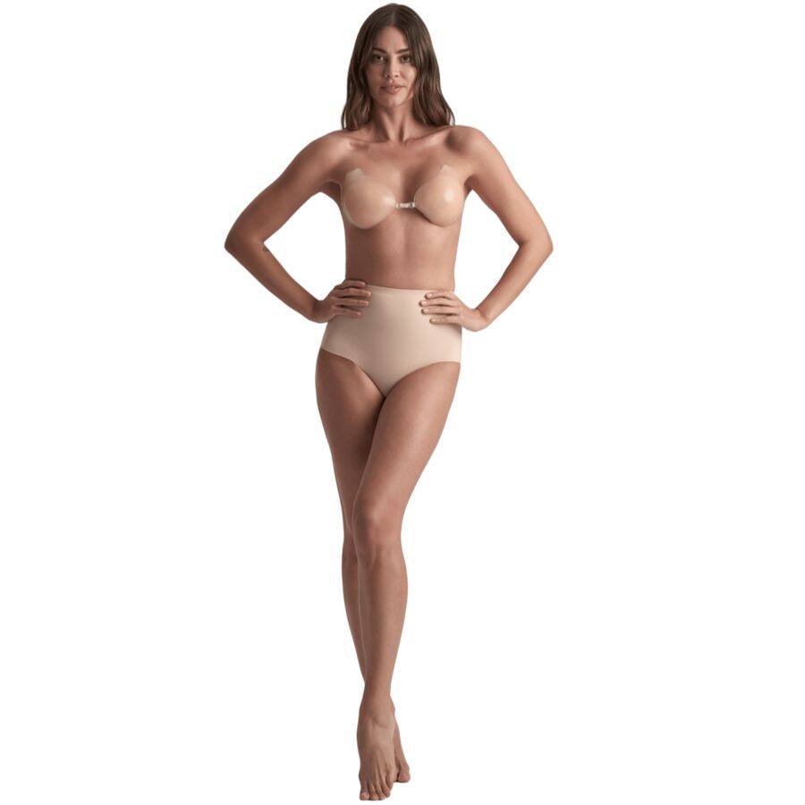 Coppe Adesive in Silicone BYE BRA Beige — Coppa B
