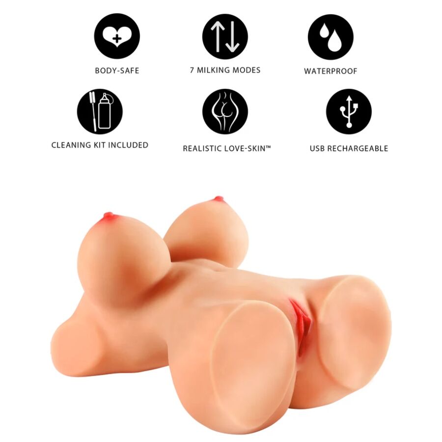 Masturbatore Femminile HIDDEN DESIRE Torso Cagna Mungitura — 7 Velocità