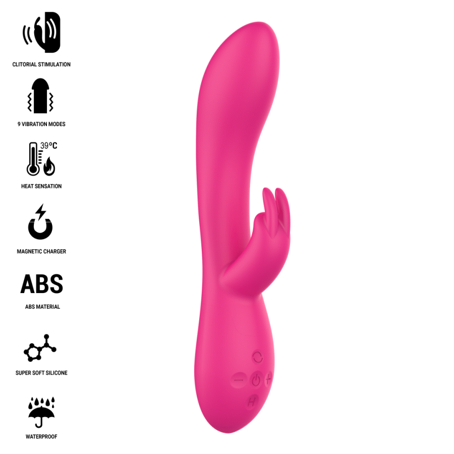 Vibratore Rabbit INTENSE Tammy Rabbit con Calore — Rosa