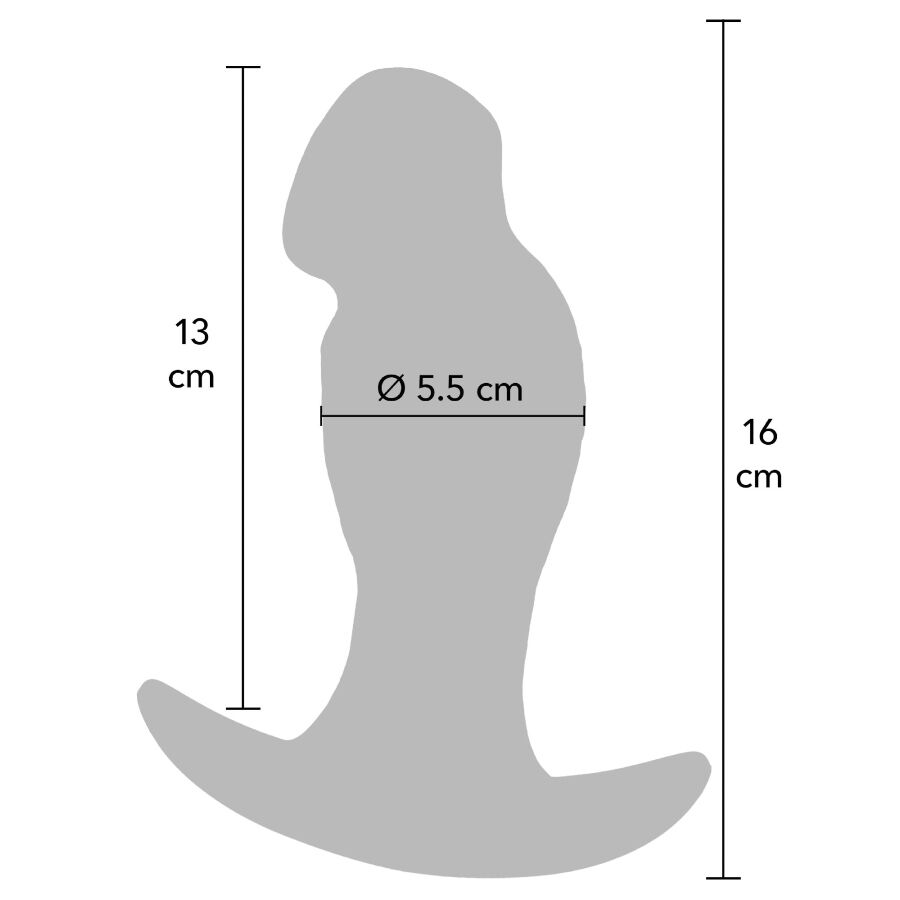 Plug Anale HIDDEN DESIRE Inferno Realistico 16cm — Silicone Liquido