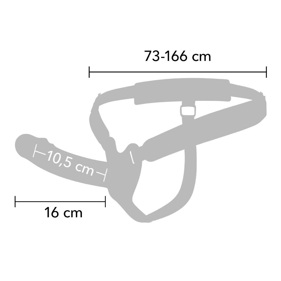 Strap-on Vibrante Hidden Desire Inferno - Guaina 16 cm
