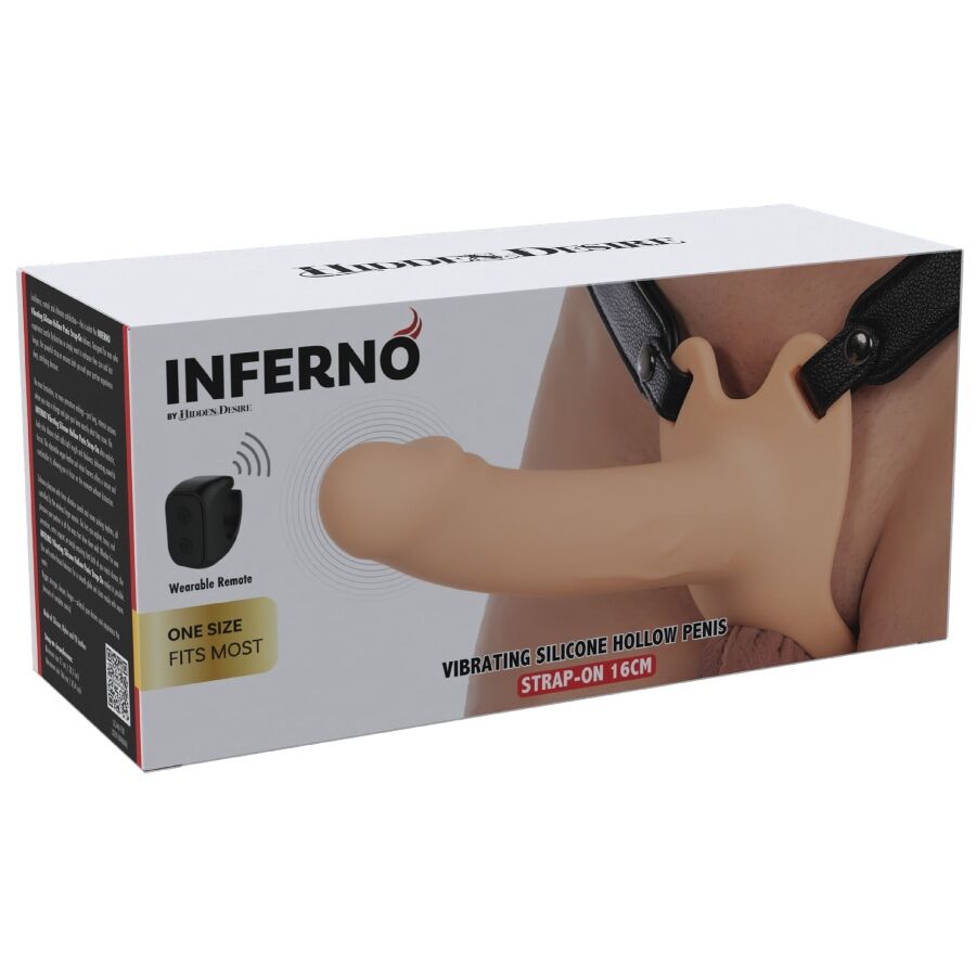 Strap-on Vibrante Hidden Desire Inferno - Guaina 16 cm