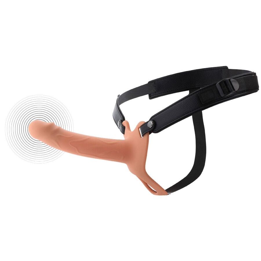 Guaina Vibrante Strap-On HIDDEN DESIRE Inferno 18 cm — Silicone Medico