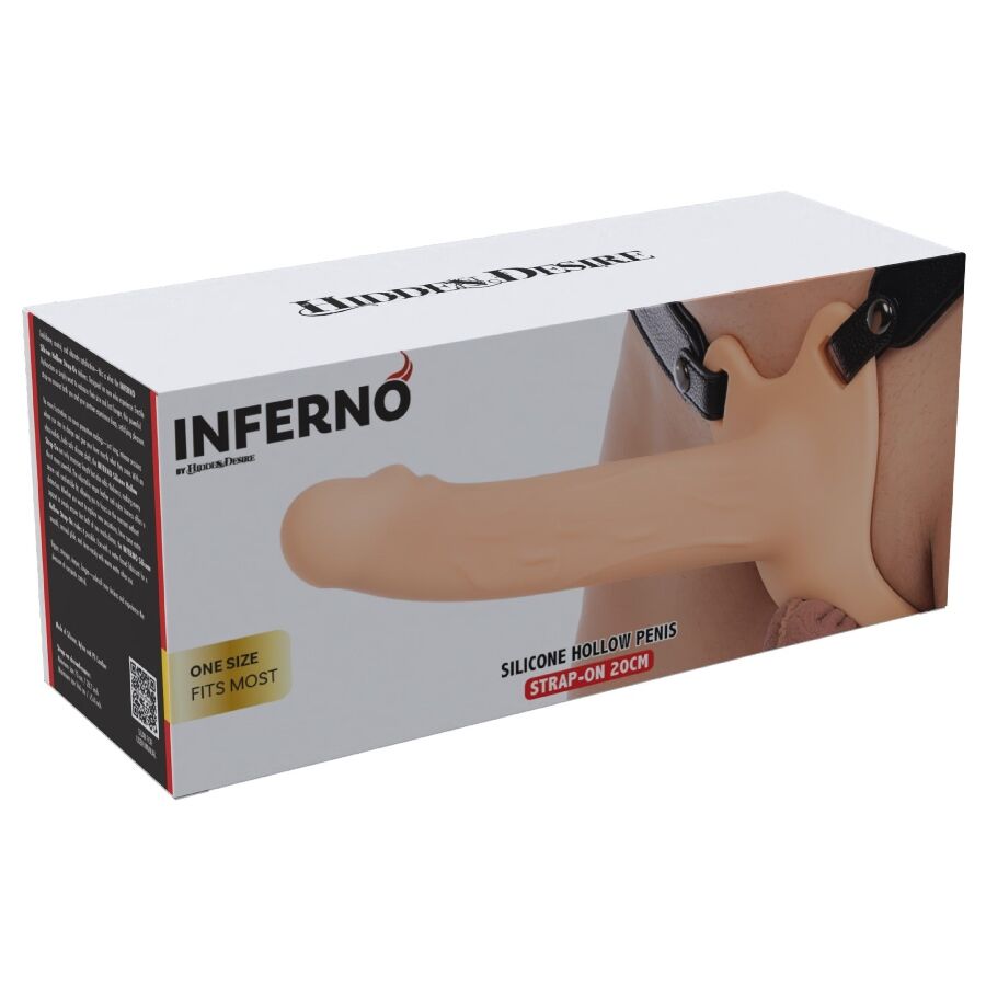 Guaina Pene Strap-On Hidden Desire Inferno 20cm — Silicone Medicale