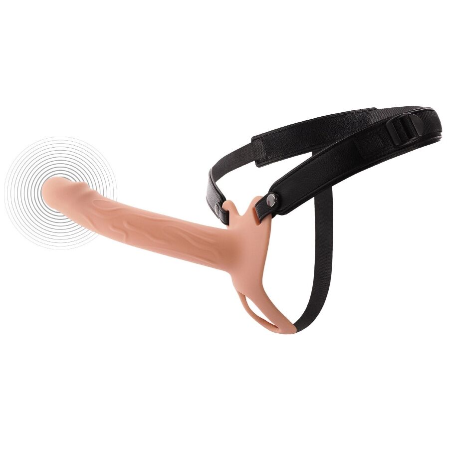 Guaina Pene Strap-On Hidden Desire Inferno Vibrante — 20 cm