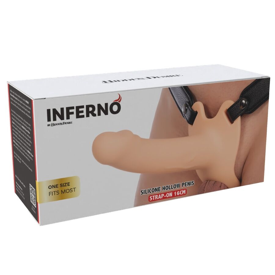 Guaina Pene HIDDEN DESIRE Inferno Strap-On 16cm — Silicone Medico