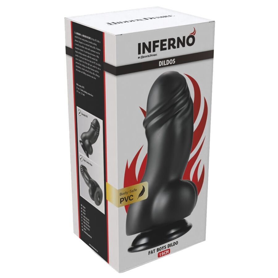 Dildo HIDDEN DESIRE INFERNO Fat Boys 19 cm — PVC
