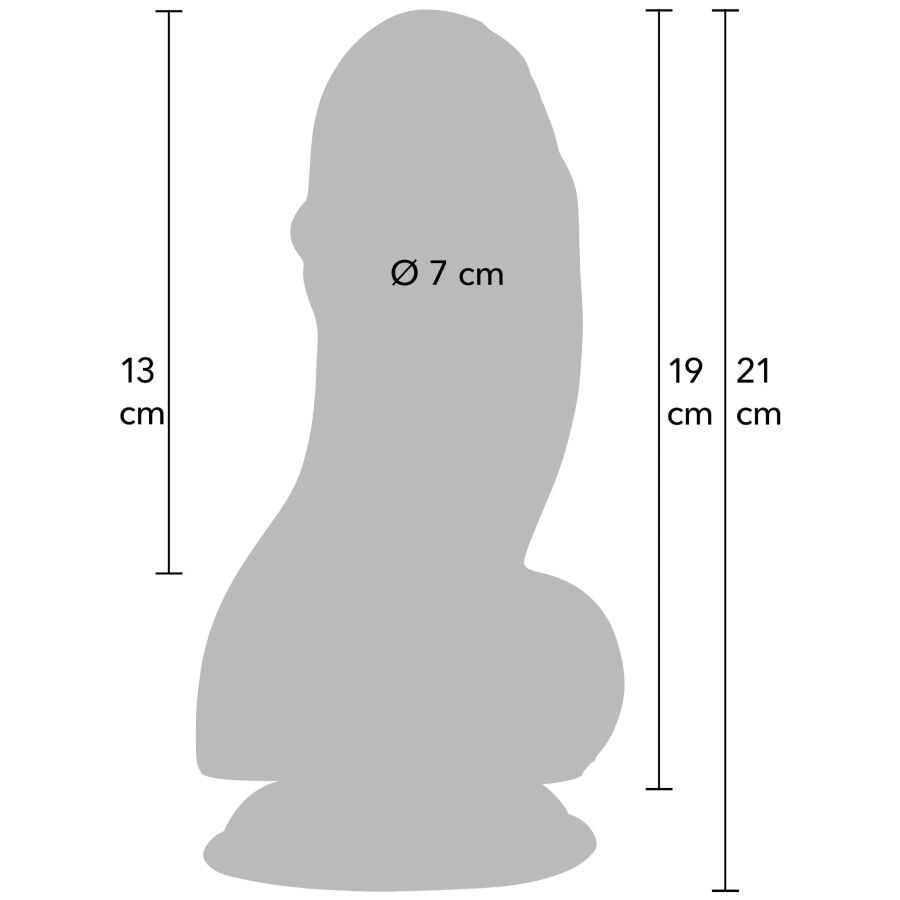 Dildo HIDDEN DESIRE INFERNO Fat Boys 19 cm — PVC