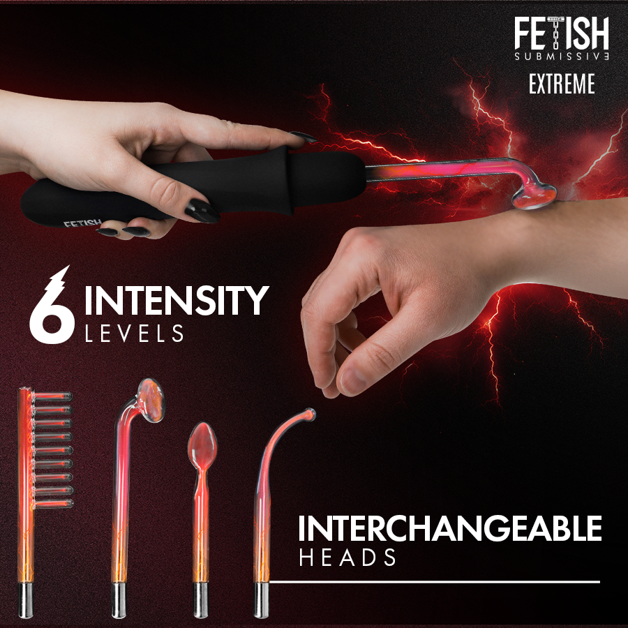 Elettrostimolatore FETISH SUBMISSIVE EXTREME Wand Alta Frequenza —