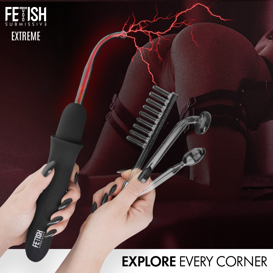 Elettrostimolatore FETISH SUBMISSIVE EXTREME Wand Alta Frequenza —