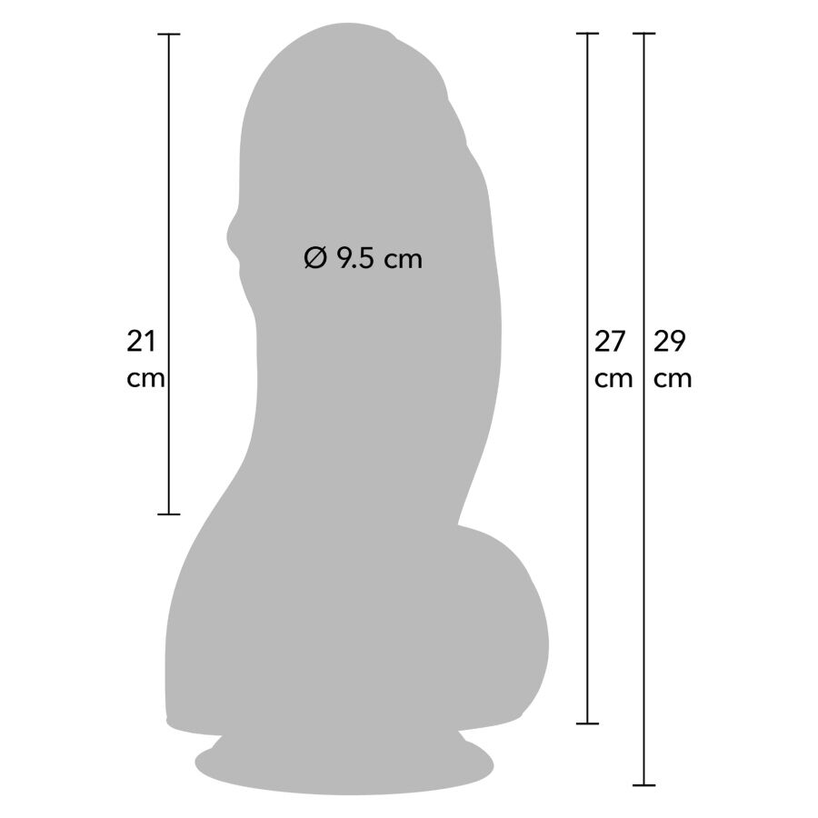 Dildo HIDDEN DESIRE INFERNO Fat Boys 27cm — PVC