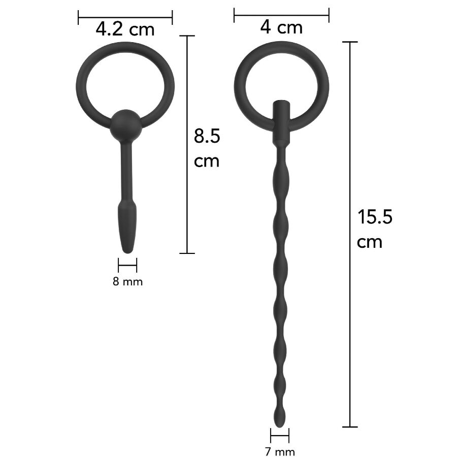 Set Plug Uretrali HIDDEN DESIRE Extreme Starter — 2 Pezzi