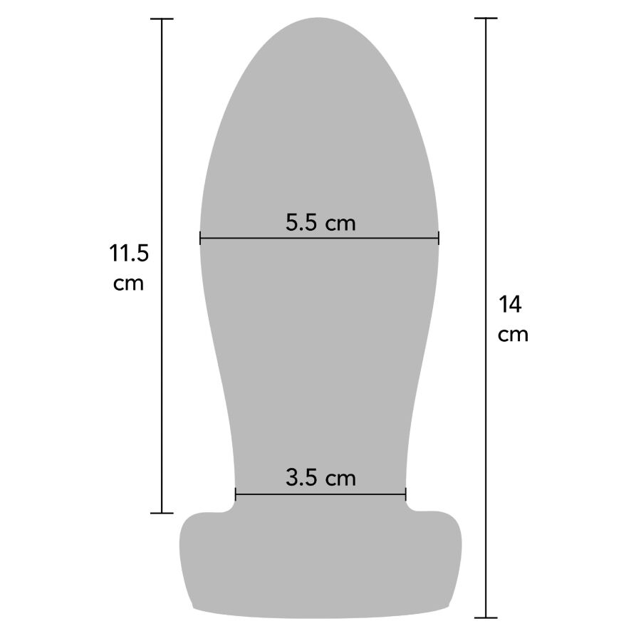 Plug Anale HIDDEN DESIRE Extreme Heavy Medium — Silicone