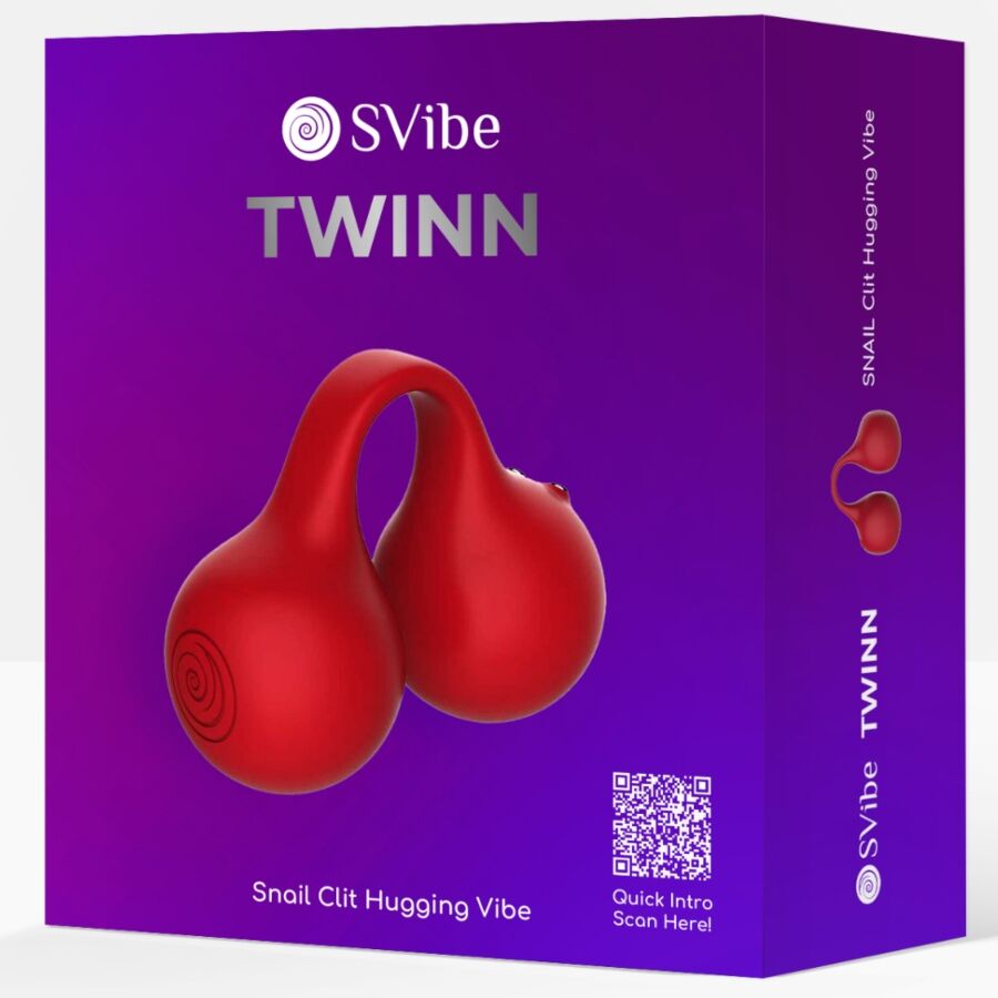 Vibratore a Dita Snail Vibe Twinn Cherry