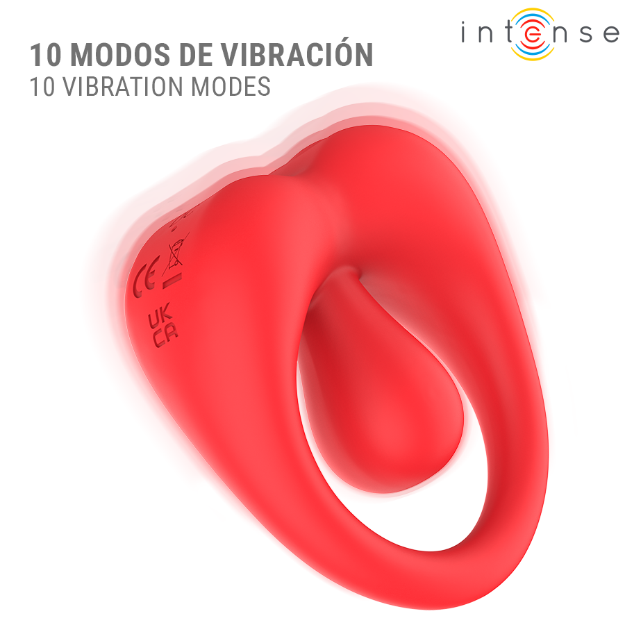 Anello Vibrante Intense Russell Stimolatore Clitoride Rosso