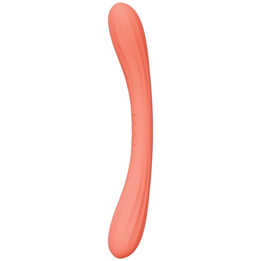 Vibratore LELO Boomerang Doppia Estremità — Rosso Corallo