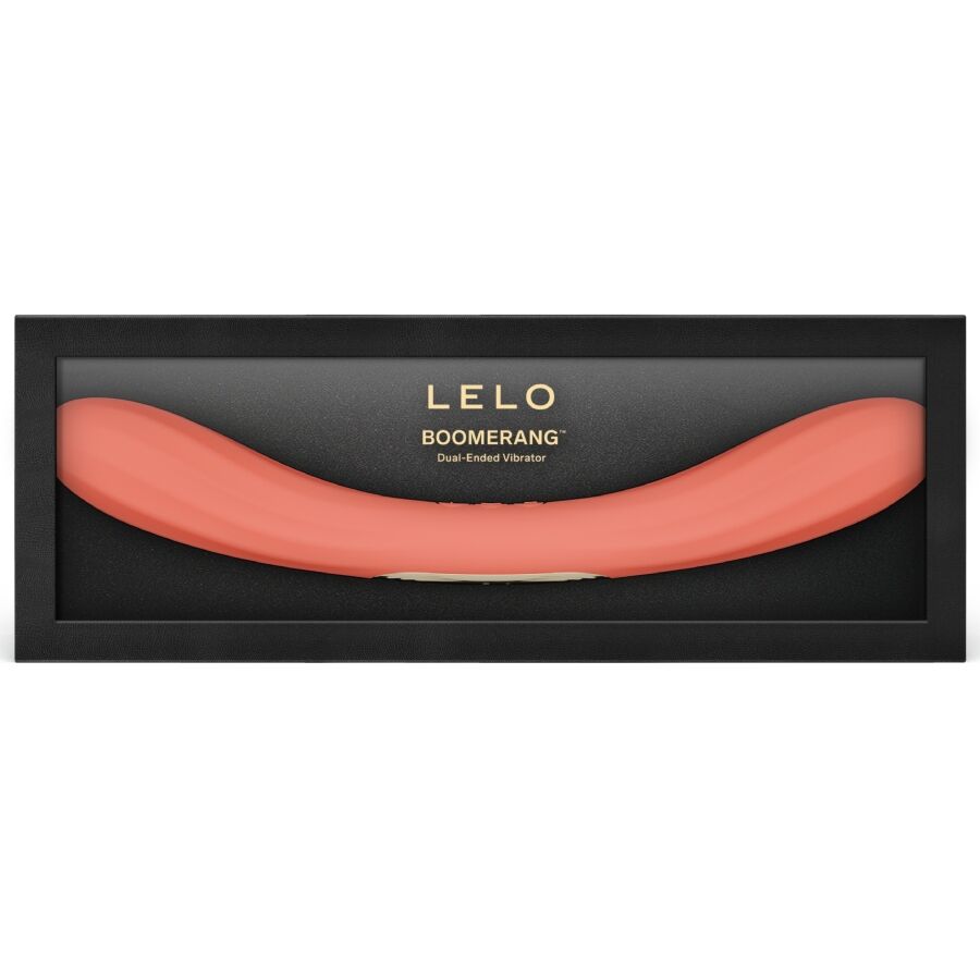 Vibratore LELO Boomerang Doppia Estremità — Rosso Corallo