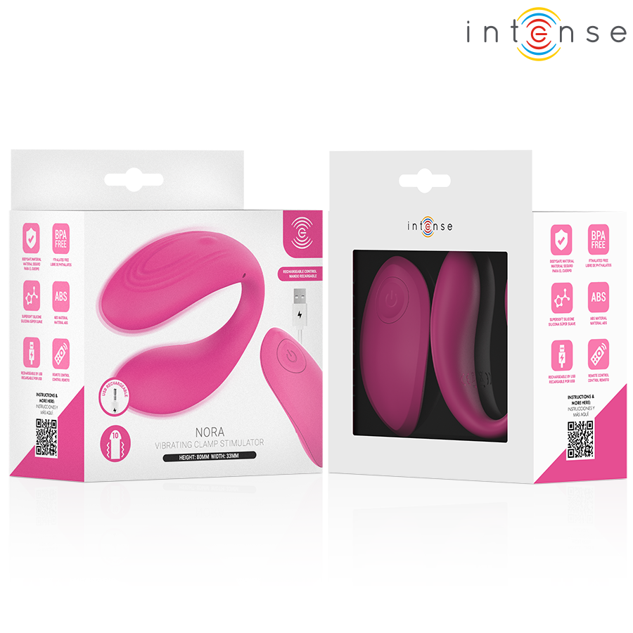 Vibratore Morsetto INTENSE NORA — Rosa
