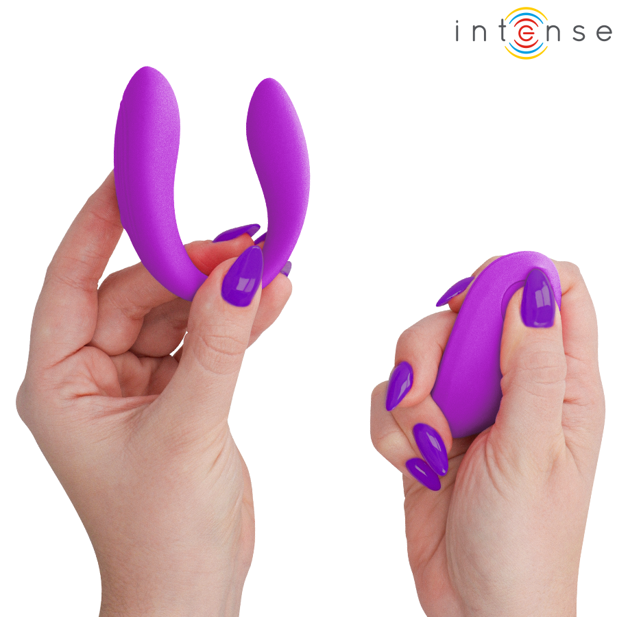 Vibratore Morsetto INTENSE Nora Telecomando Viola