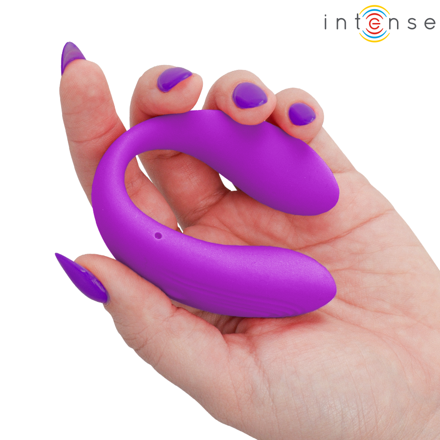 Vibratore Morsetto INTENSE Nora Telecomando Viola