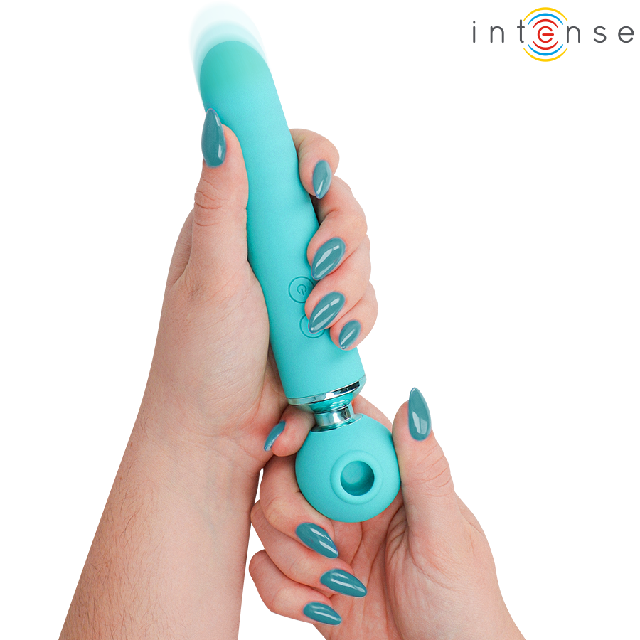 Vibratore Aspiratore INTENSE HIGH TECH Hamby — Turchese