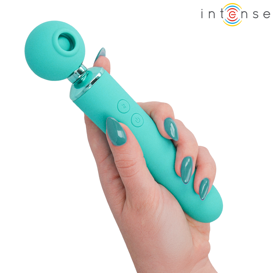 Vibratore Aspiratore INTENSE HIGH TECH Hamby — Turchese