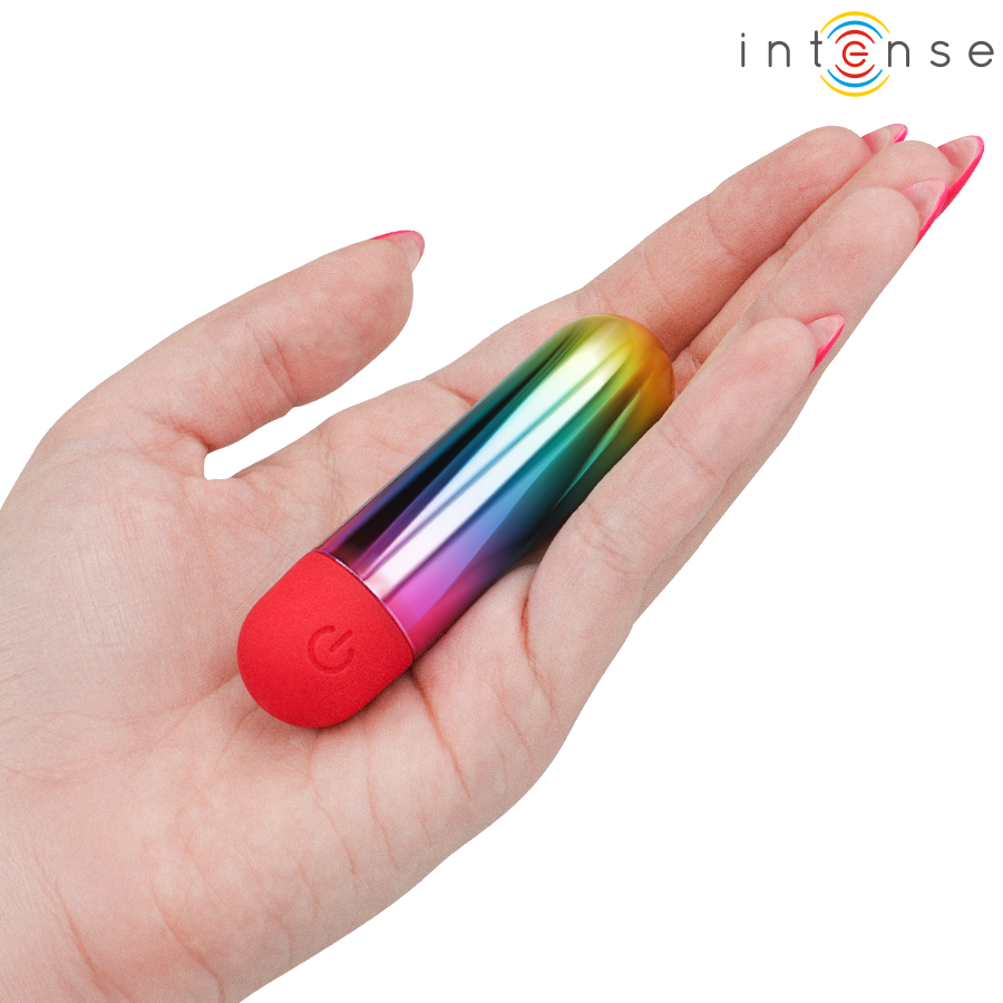 Mini Vibratore Proiettile INTENSE Debbie Arcobaleno — Multicolore