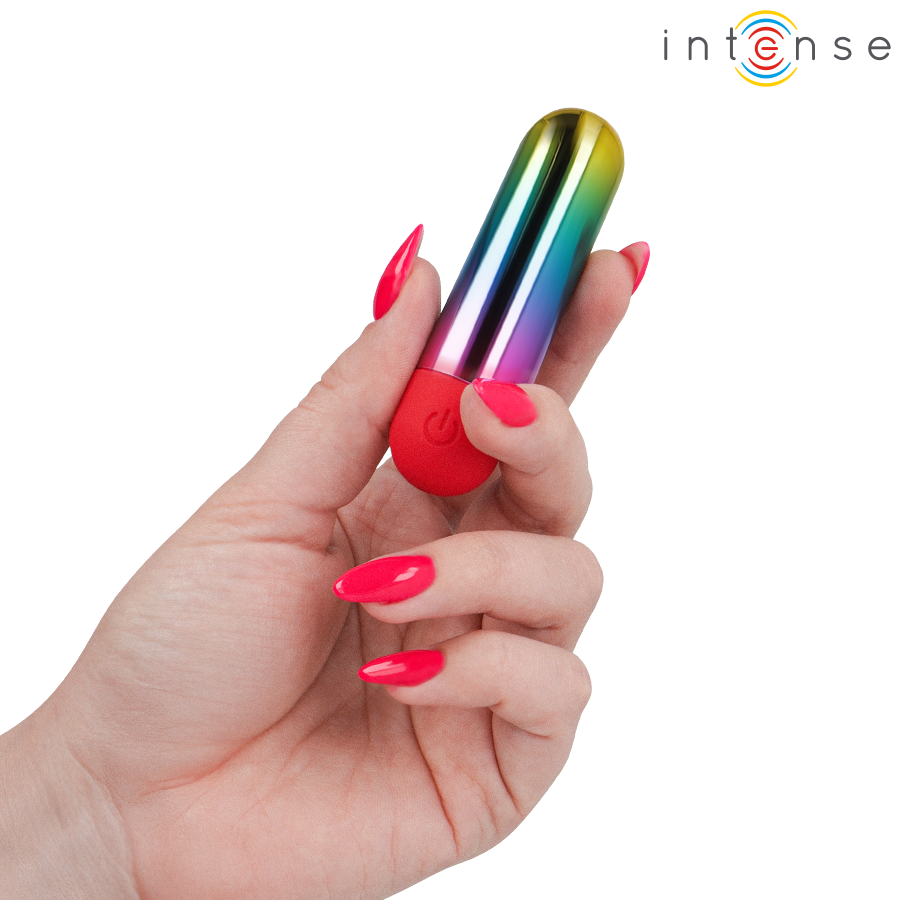 Mini Vibratore Proiettile INTENSE Debbie Arcobaleno — Multicolore