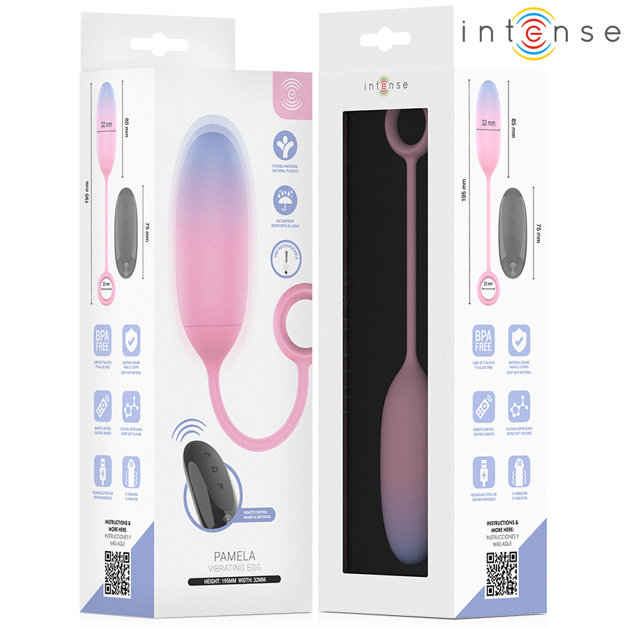 Vibratore Punto G INTENSE Pamela Telecomando — Sfumato