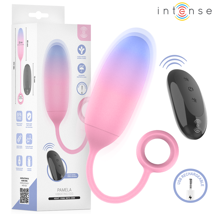 Vibratore Punto G INTENSE Pamela Telecomando — Sfumato