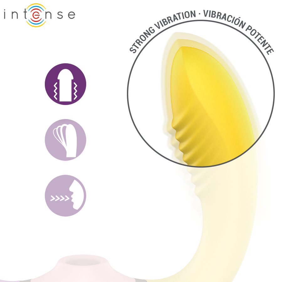 Vibratore INTENSE WILLOW 3 in 1 — Aspirazione e Vibrazione
