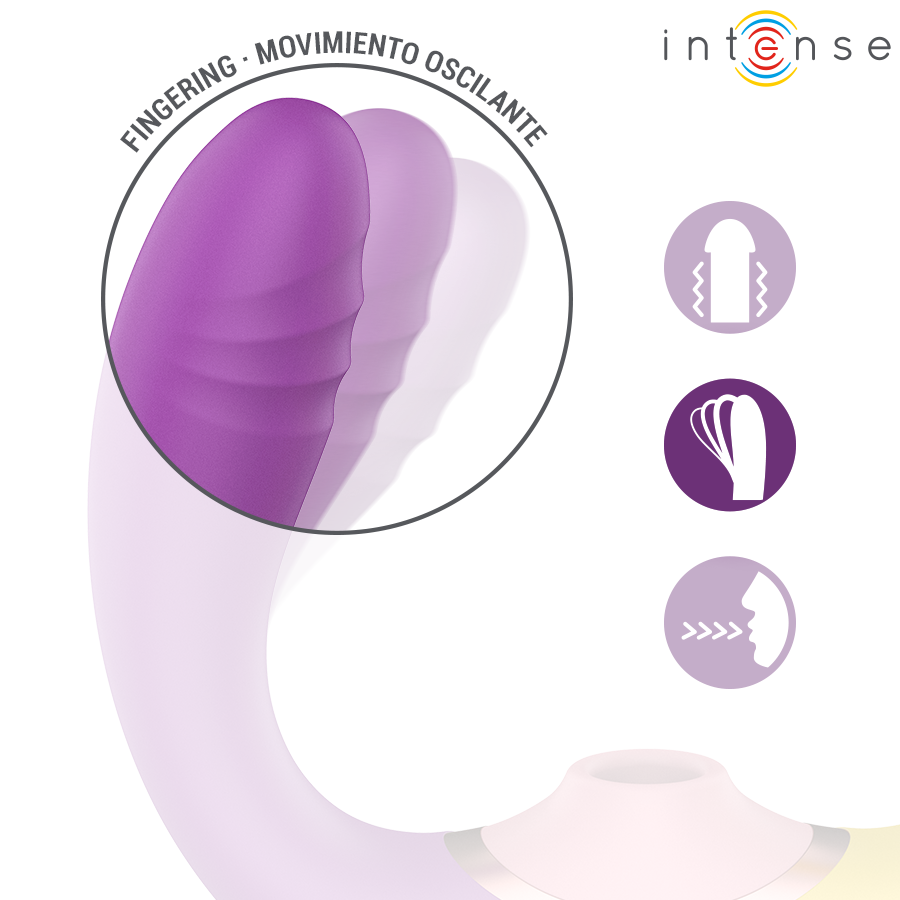 Vibratore INTENSE WILLOW 3 in 1 — Aspirazione e Vibrazione