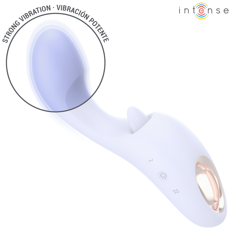 Vibratore Doppia Stimolazione INTENSE Anya Lavanda — Movimento Circolare