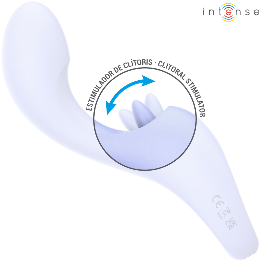 Vibratore Doppia Stimolazione INTENSE Anya Lavanda — Movimento Circolare