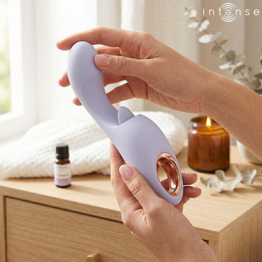 Vibratore Doppia Stimolazione INTENSE Anya Lavanda — Movimento Circolare