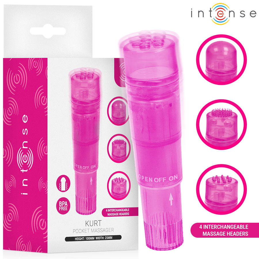 Mini Massaggiatore INTENSE FUN TOYS Kurt — Rosa