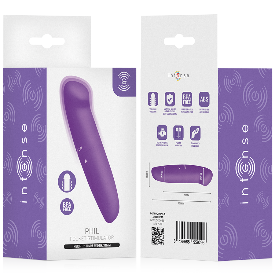 Mini Vibratore Punto G Intense Phil — Viola
