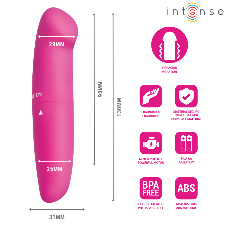 Vibratore Punto G Intense Fun Toys Phil — Rosa